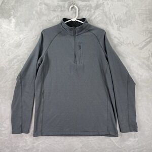 Free Fly Apparel Sweatshirt Mens Large 1/4 Zip Pullover Lightweight Performance